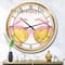 Designart 'Fashion Glam Accessories Pink Glam Wall Clock